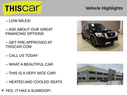 Used 2018 Nissan Armada Platinum w/ Captain Seat Package RWD image 9