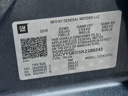 Used 2019 Chevrolet Silverado 1500 LTZ w/ LTZ Plus Package AWD/4WD image 30