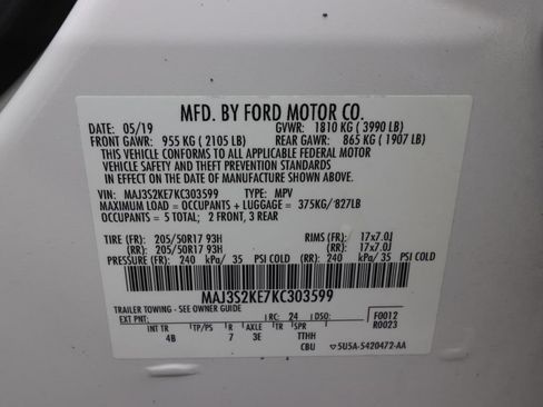 Certified 2019 Ford EcoSport Titanium FWD image 25