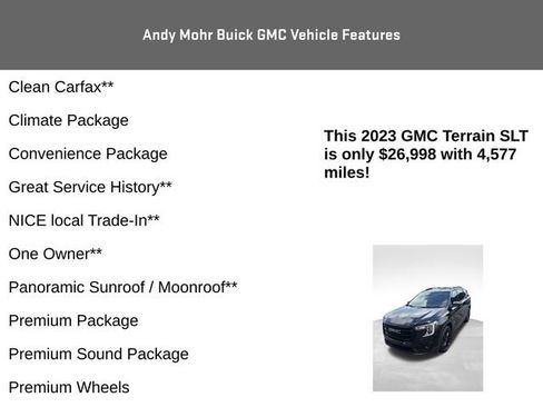 Used 2023 GMC Terrain SLT w/ Tech Package FWD image 8