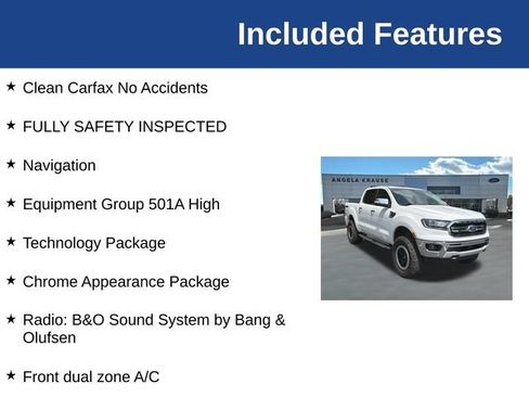 Certified 2022 Ford Ranger Lariat w/ Equipment Group 501A High AWD/4WD image 5
