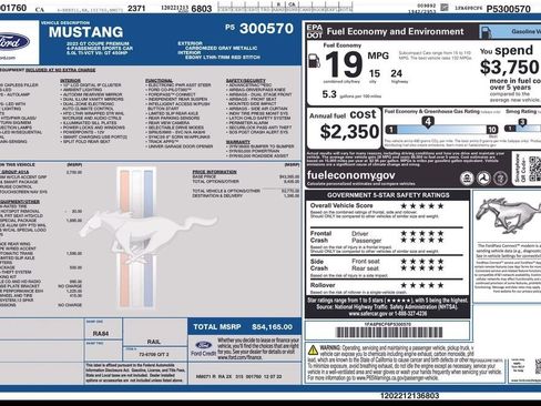 Used 2023 Ford Mustang GT Premium w/ Equipment Group 401A image 1