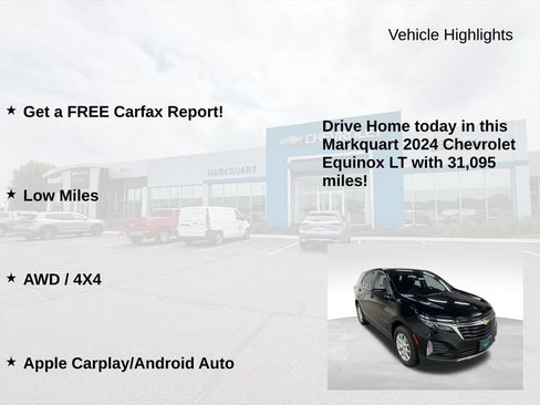 Certified 2024 Chevrolet Equinox LT w/ LPO, Floor Liner Package AWD/4WD image 8