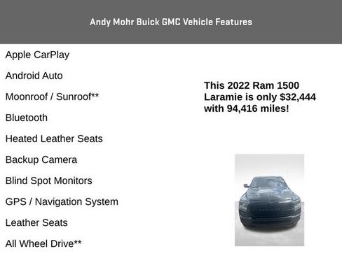 Used 2022 RAM 1500 Laramie AWD/4WD image 4