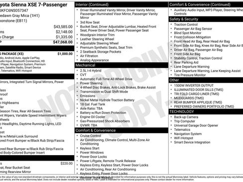 Used 2022 Toyota Sienna XSE w/ XSE Plus Package image 14
