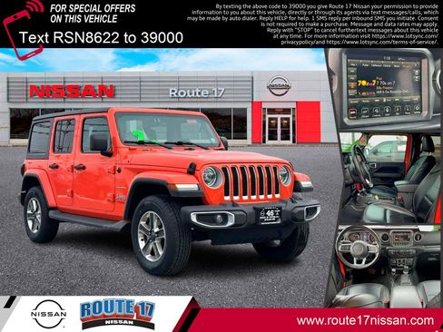Used 2020 Jeep Wrangler Unlimited Sahara image 1