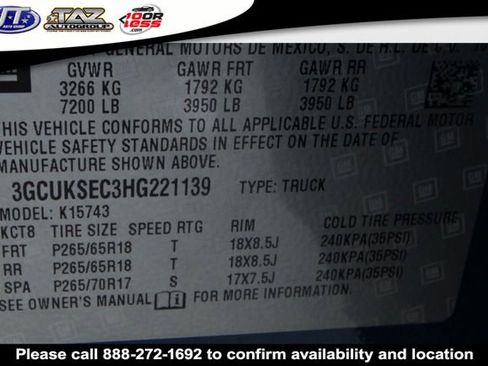 Used 2017 Chevrolet Silverado 1500 LTZ Z71 AWD/4WD image 25