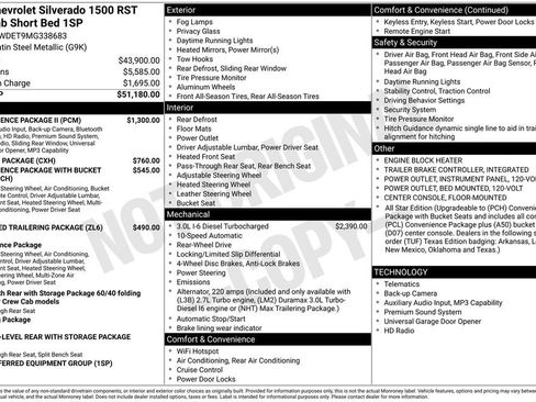 Used 2021 Chevrolet Silverado 1500 RST w/ Convenience Package II RWD image 2
