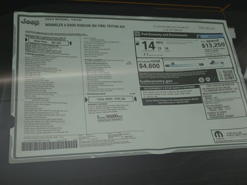 New 2024 Jeep Wrangler Unlimited Rubicon 392 image 13