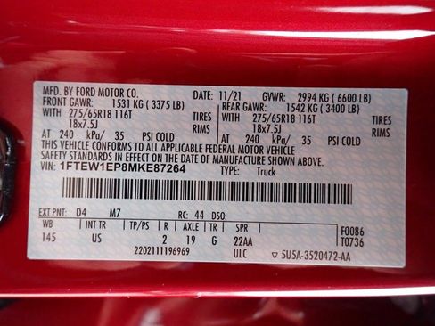 Certified 2021 Ford F150 XLT w/ Equipment Group 302A High image 18