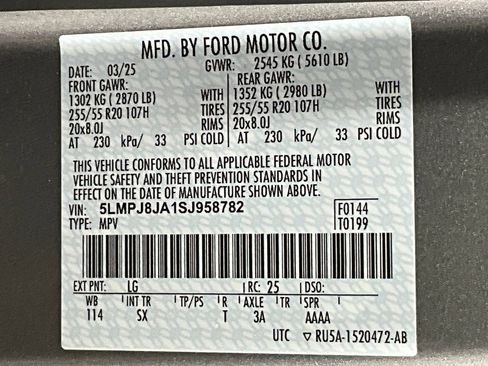 Used 2025 Lincoln Nautilus Premier w/ Equipment Group 102A image 30