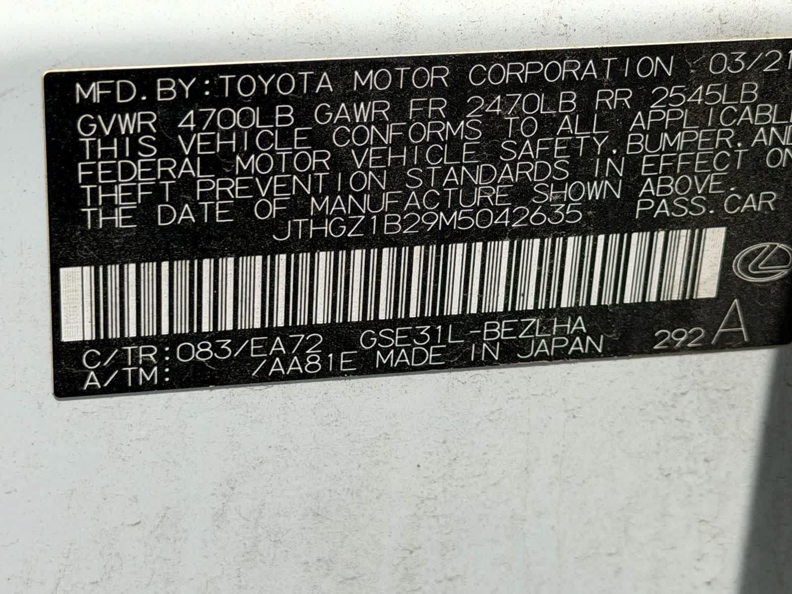 Used 2021 Lexus IS 350 F Sport w/ Accessory Package RWD image 17