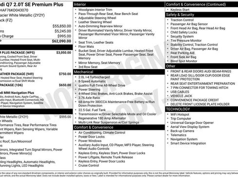 Used 2019 Audi Q7 2.0T Premium Plus w/ Premium Plus Package image 32