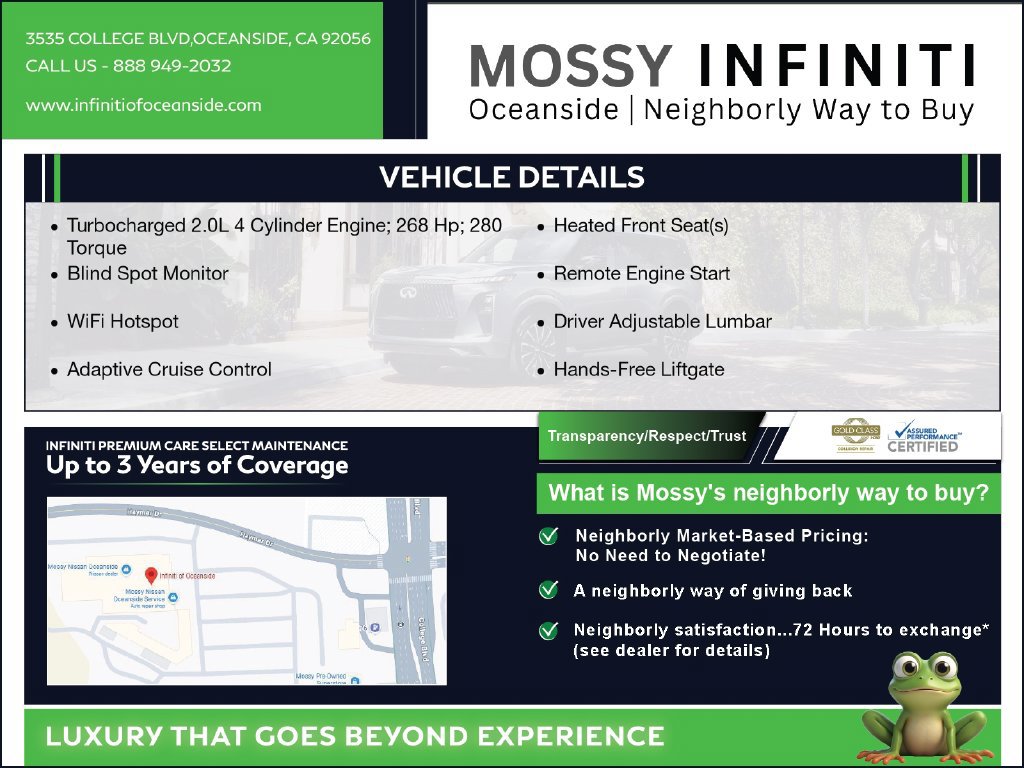 Used 2023 INFINITI QX50 Luxe w/ Cargo Package FWD image 3