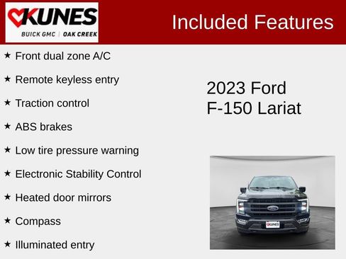 Used 2023 Ford F150 Lariat w/ Equipment Group 502A High AWD/4WD image 2