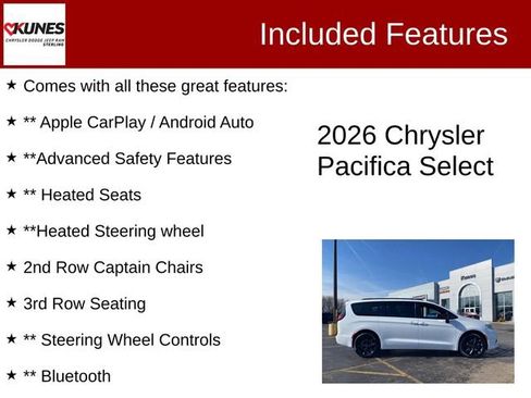 New 2026 Chrysler Pacifica Select image 4