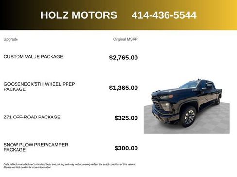 Certified 2024 Chevrolet Silverado 2500 Custom w/ Custom Value Package AWD/4WD image 5