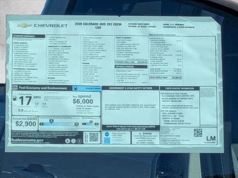 New 2026 Chevrolet Colorado ZR2 w/ Off-Road Front Bumper Package image 18