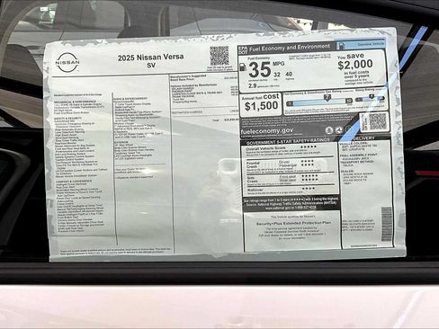 Used 2025 Nissan Versa SV w/ Trunk Package FWD image 19