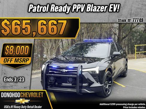 New 2025 Chevrolet Blazer EV AWD Police image 1