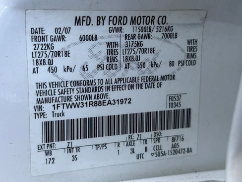 Used 2008 Ford F350 4x4 Crew Cab Super Duty image 25