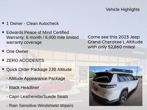 Used 2023 Jeep Grand Cherokee L Laredo AWD/4WD image 11