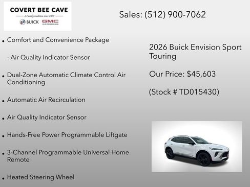 New 2026 Buick Envision Sport Touring image 12