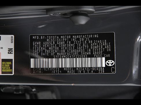 Used 2026 Toyota Corolla SE w/ Carpet Mat Package (TMS) FWD image 22
