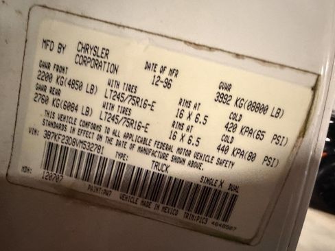 Used 1997 Dodge Ram 2500 Truck SLT LARAMIE 5spd MANUAL 5.9L 1 image 11