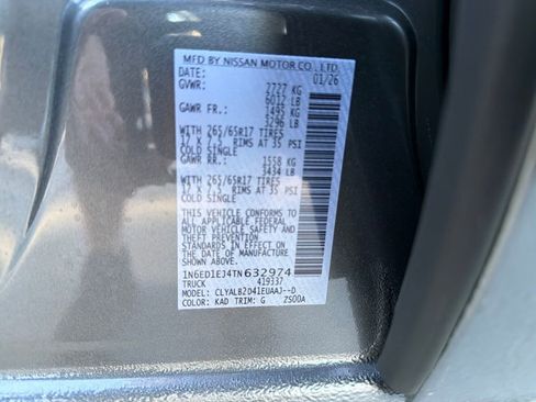 New 2026 Nissan Frontier SV w/ All-Weather Content Package image 32