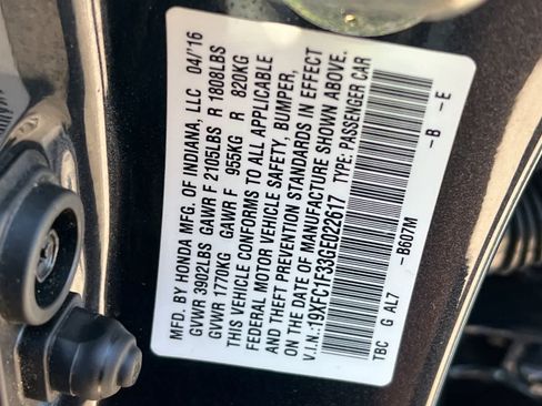 Used 2016 Honda Civic EX-T image 36