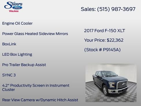 Used 2017 Ford F150 XLT w/ Equipment Group 302A Luxury AWD/4WD image 27