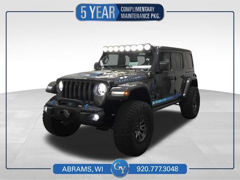 Used 2021 Jeep Wrangler Unlimited Rubicon 4xe w/ Steel Bumper Group AWD/4WD image 1