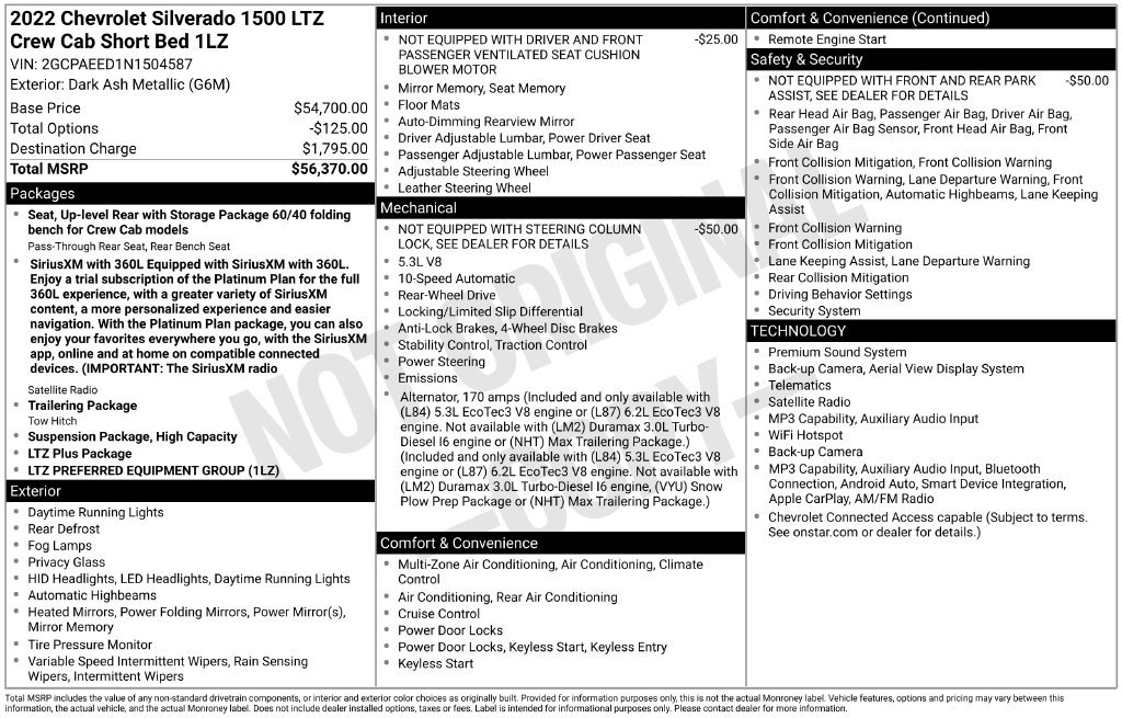 Used 2022 Chevrolet Silverado 1500 LTZ RWD image 6