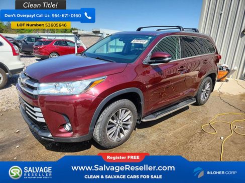 Used 2018 Toyota Highlander XLE AWD/4WD image 1