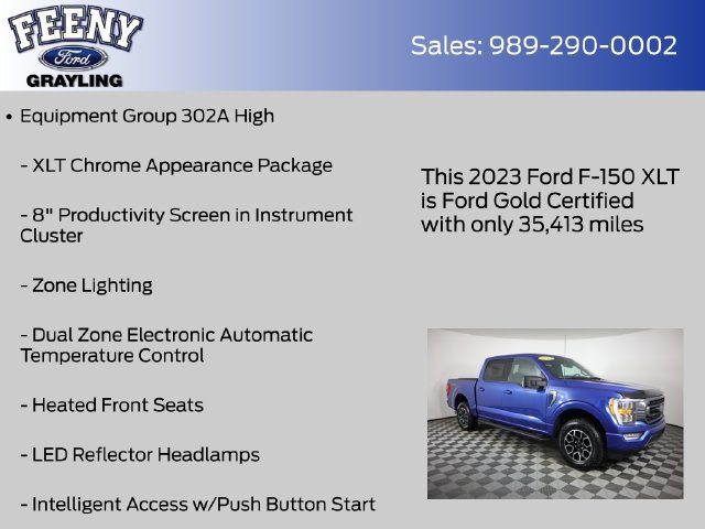 Certified 2023 Ford F150 XLT w/ Equipment Group 302A High AWD/4WD image 14