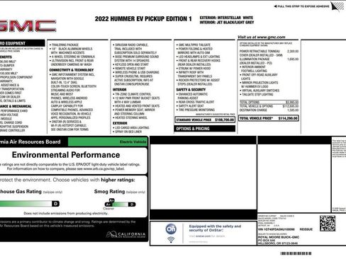 Used 2022 GMC Hummer EV Edition 1 w/ LPO, Illumination Package AWD/4WD image 35