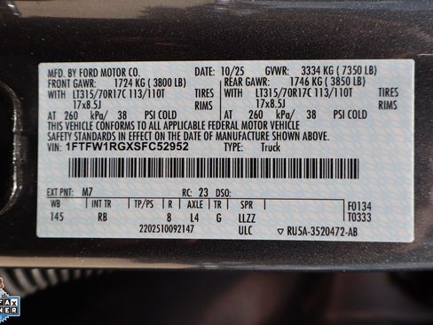 Certified 2025 Ford F150 Raptor AWD/4WD image 31
