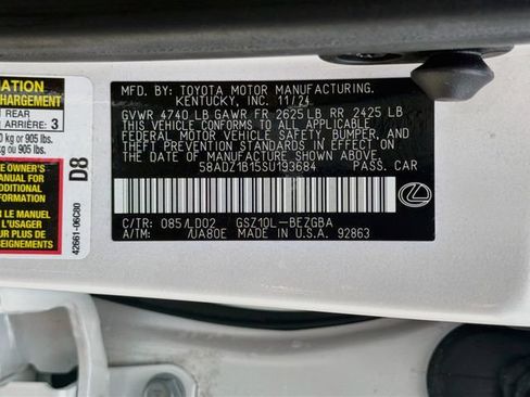 Used 2025 Lexus ES 350 w/ Premium Package FWD image 44