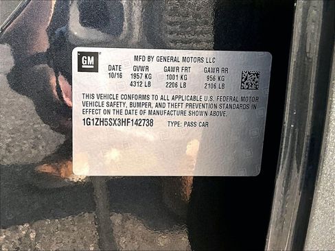 Certified 2017 Chevrolet Malibu Premier w/ Premier Sun and Wheel Package image 28