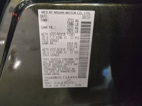 Used 2015 Nissan Pathfinder SL w/ SL Tech Package FWD image 33