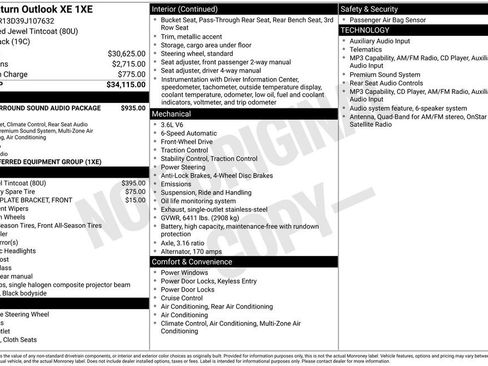 Used 2009 Saturn Outlook XE FWD image 2