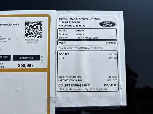 Certified 2024 Ford Ranger Raptor AWD/4WD image 3