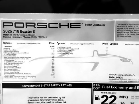 Used 2025 Porsche 718 Boxster S image 30