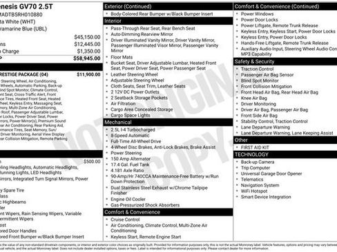 Used 2024 Genesis GV70 2.5T w/ Sport Prestige Package AWD/4WD image 42
