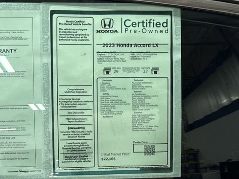 Used 2023 Honda Accord LX image 13