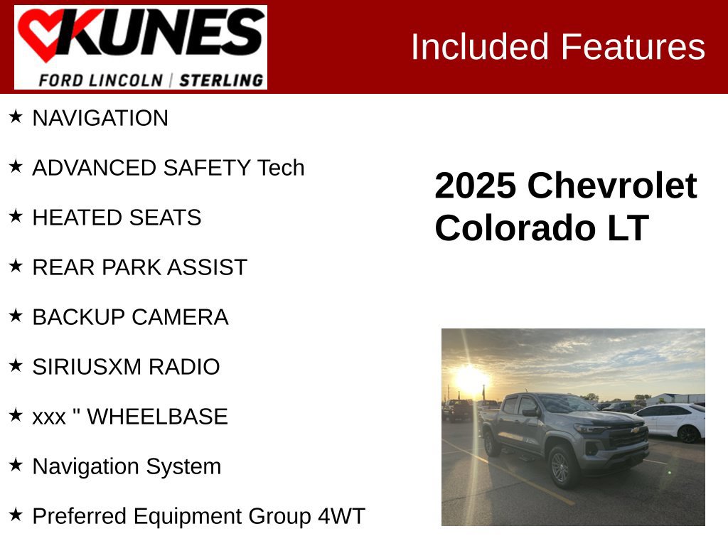 Used 2025 Chevrolet Colorado LT w/ LT Convenience Package AWD/4WD image 2