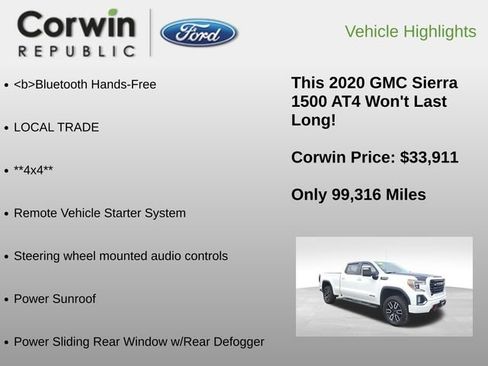 Used 2020 GMC Sierra 1500 AT4 w/ AT4 Premium Package image 12