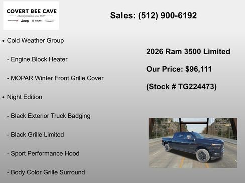 New 2026 RAM 3500 Limited AWD/4WD image 18