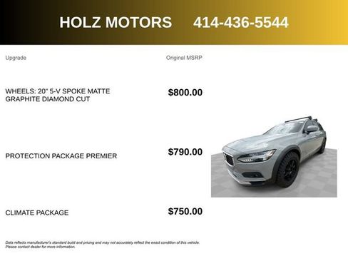 Used 2025 Volvo V90 B6 Cross Country Plus w/ Protection Package Premier AWD/4WD image 5
